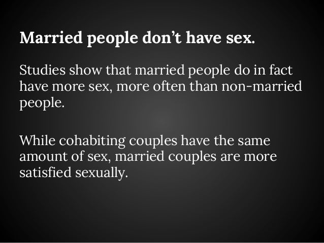 How frequently do married people have sex